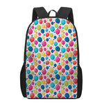 Cartoon Balloon Pattern Print 17 Inch Backpack