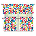Cartoon Balloon Pattern Print 3 Piece Kitchen Curtains