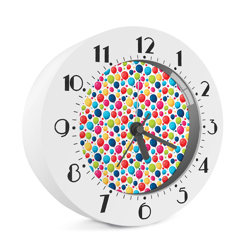 Cartoon Balloon Pattern Print Alarm Clock