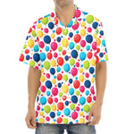 Cartoon Balloon Pattern Print Aloha Shirt