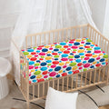 Cartoon Balloon Pattern Print Baby Crib Sheet