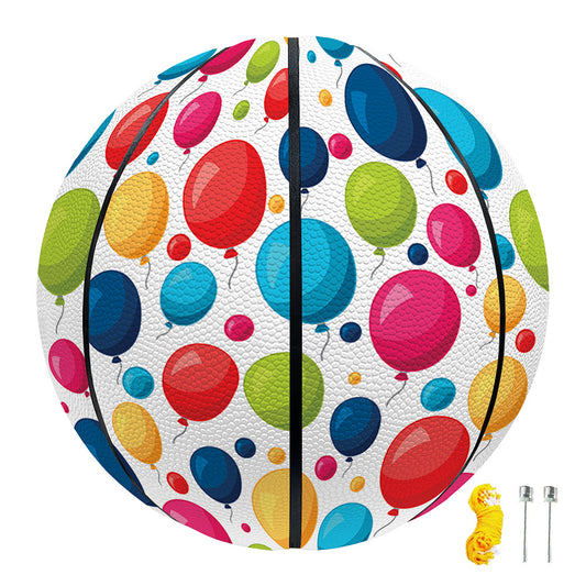 Cartoon Balloon Pattern Print Basketball