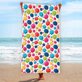 Cartoon Balloon Pattern Print Beach Towel