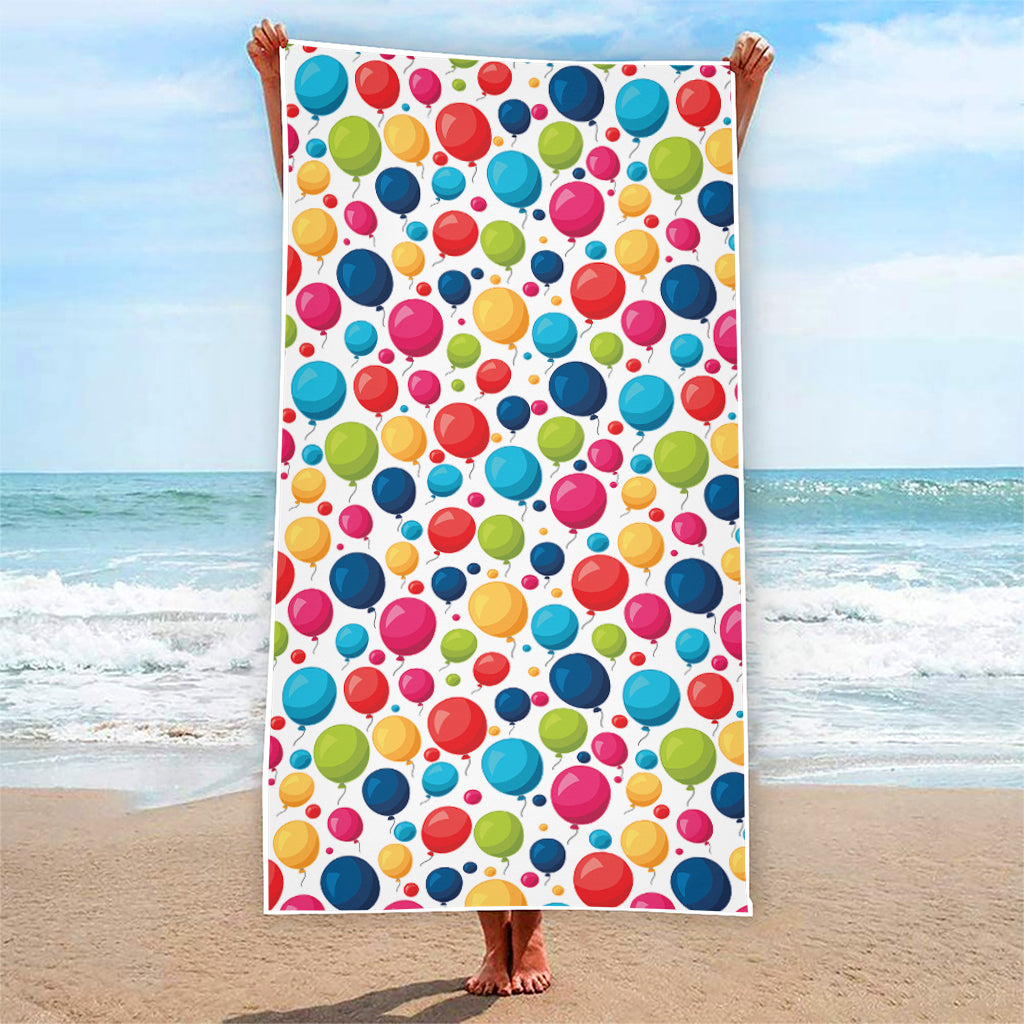 Cartoon Balloon Pattern Print Beach Towel