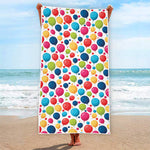 Cartoon Balloon Pattern Print Beach Towel