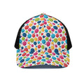 Cartoon Balloon Pattern Print Black Mesh Trucker Hat