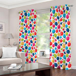 Cartoon Balloon Pattern Print Blackout Grommet Curtains