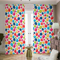 Cartoon Balloon Pattern Print Dimout Pencil Pleat Curtains