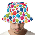 Cartoon Balloon Pattern Print Bucket Hat