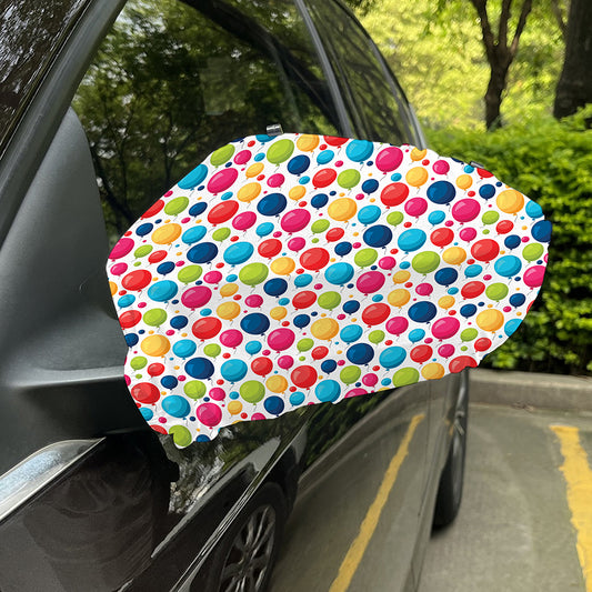 Cartoon Balloon Pattern Print Car Side Mirror Covers