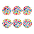 Cartoon Balloon Pattern Print Coaster Set