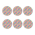 Cartoon Balloon Pattern Print Coaster Set
