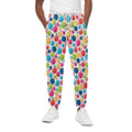 Cartoon Balloon Pattern Print Cotton Sweatpants