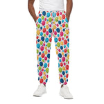Cartoon Balloon Pattern Print Cotton Pants