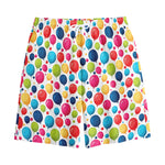 Cartoon Balloon Pattern Print Cotton Shorts