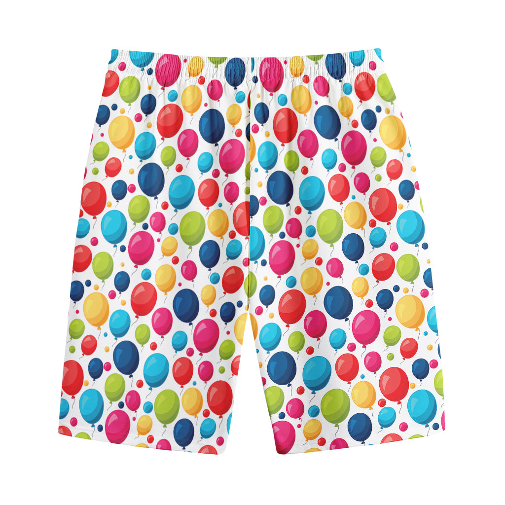 Cartoon Balloon Pattern Print Cotton Shorts
