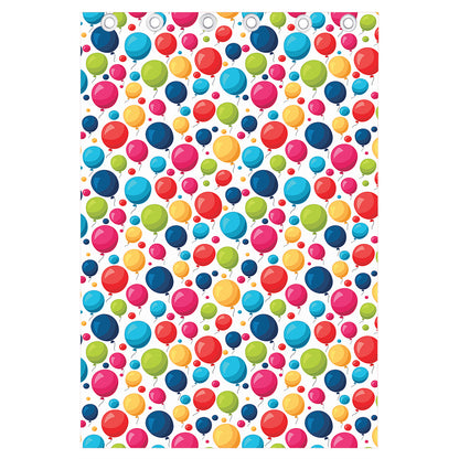 Cartoon Balloon Pattern Print Curtain