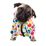 Cartoon Balloon Pattern Print Dog Zip Up Hoodie