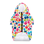 Cartoon Balloon Pattern Print Dog Zip Up Hoodie
