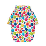 Cartoon Balloon Pattern Print Dog Zip Up Hoodie