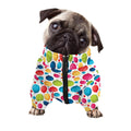 Cartoon Balloon Pattern Print Dog Zip Up Jacket