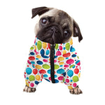 Cartoon Balloon Pattern Print Dog Zip Up Jacket