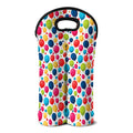 Cartoon Balloon Pattern Print Double Neoprene Wine Tote