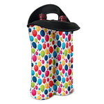 Cartoon Balloon Pattern Print Double Neoprene Wine Tote