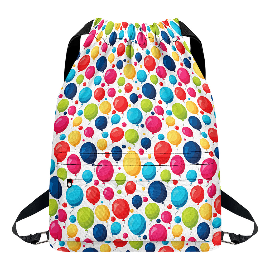 Cartoon Balloon Pattern Print Drawstring Backpack