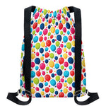 Cartoon Balloon Pattern Print Drawstring Backpack