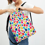 Cartoon Balloon Pattern Print Drawstring Backpack
