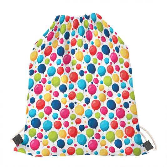 Cartoon Balloon Pattern Print Drawstring Bag
