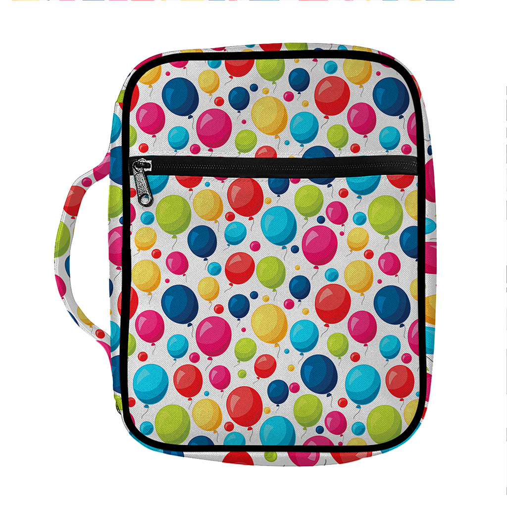 Cartoon Balloon Pattern Print Front Pocket Bible Bag