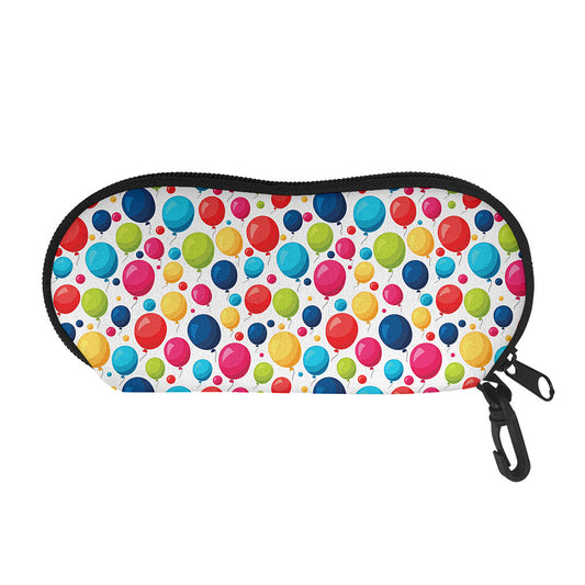 Cartoon Balloon Pattern Print Glasses Case