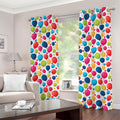 Cartoon Balloon Pattern Print Grommet Curtains