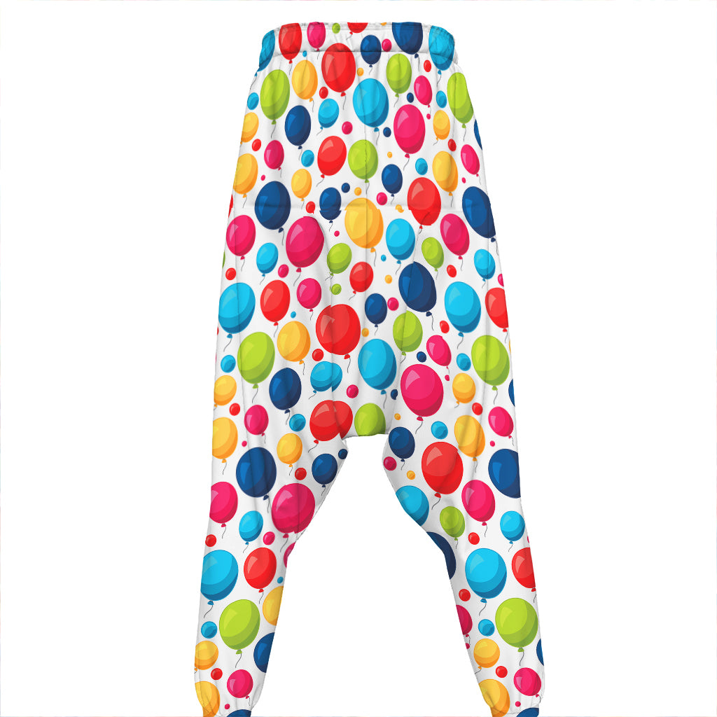 Cartoon Balloon Pattern Print Hammer Pants