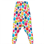 Cartoon Balloon Pattern Print Hammer Pants