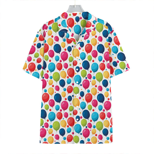 Cartoon Balloon Pattern Print Hawaiian Shirt