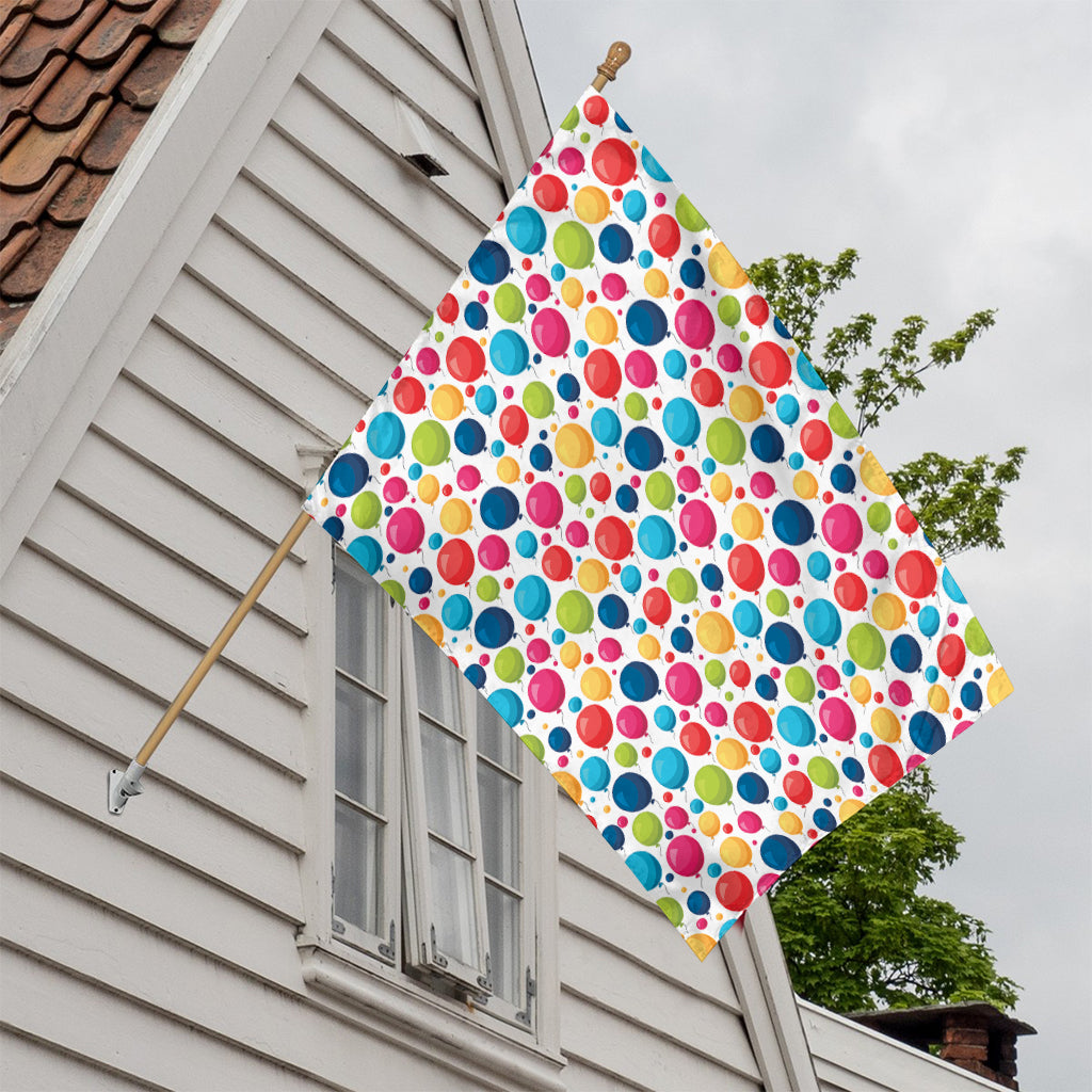 Cartoon Balloon Pattern Print House Flag
