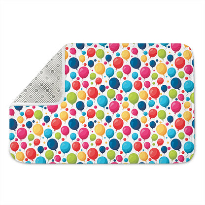 Cartoon Balloon Pattern Print Indoor Door Mat