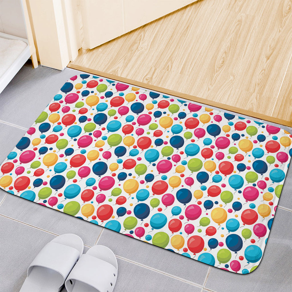 Cartoon Balloon Pattern Print Indoor Door Mat