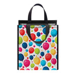 Cartoon Balloon Pattern Print Insulated Lunch Tote