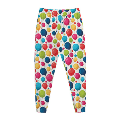 Cartoon Balloon Pattern Print Jogger Pants
