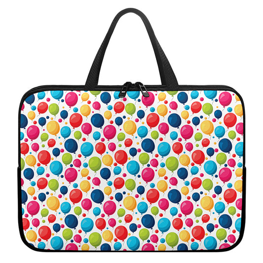 Cartoon Balloon Pattern Print Laptop Sleeve With Handle