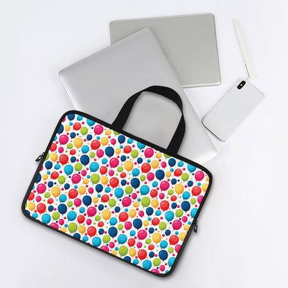 Cartoon Balloon Pattern Print Laptop Sleeve With Handle