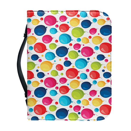 Cartoon Balloon Pattern Print Leather Bible Cover