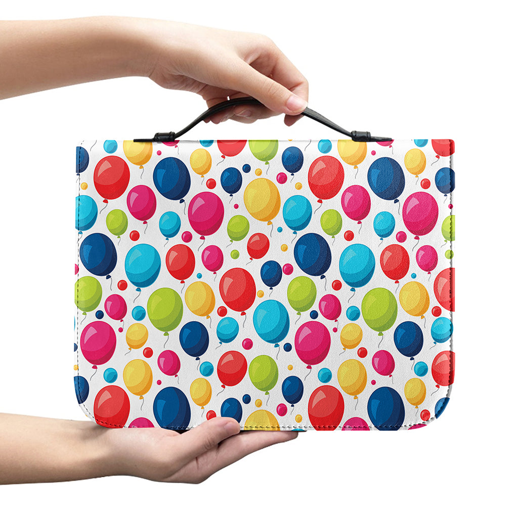 Cartoon Balloon Pattern Print Leather Bible Cover