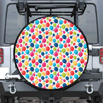 Cartoon Balloon Pattern Print Leather Spare Tire Cover