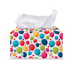 Cartoon Balloon Pattern Print Leather Tissue Box Cover