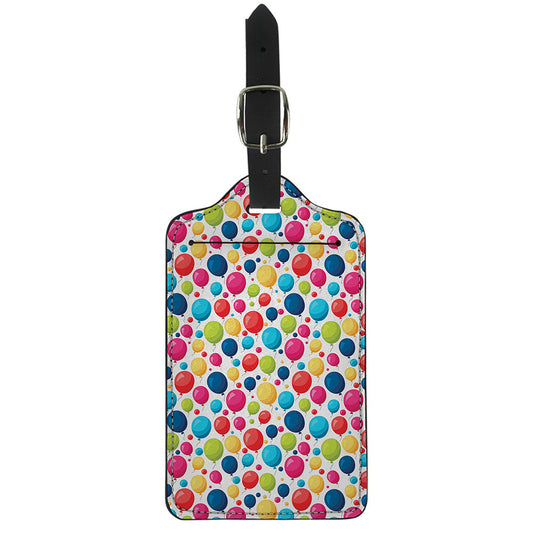 Cartoon Balloon Pattern Print Luggage Tag